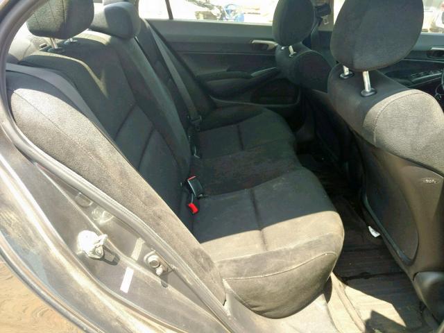 2HGFA16619H327574 - 2009 HONDA CIVIC LX-S Сұр фото 6