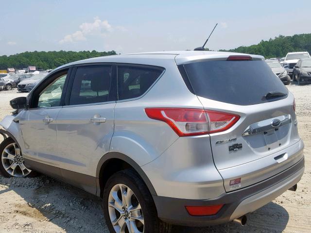 1FMCU0H99DUA25106 - 2013 FORD ESCAPE SEL SILVER photo 3