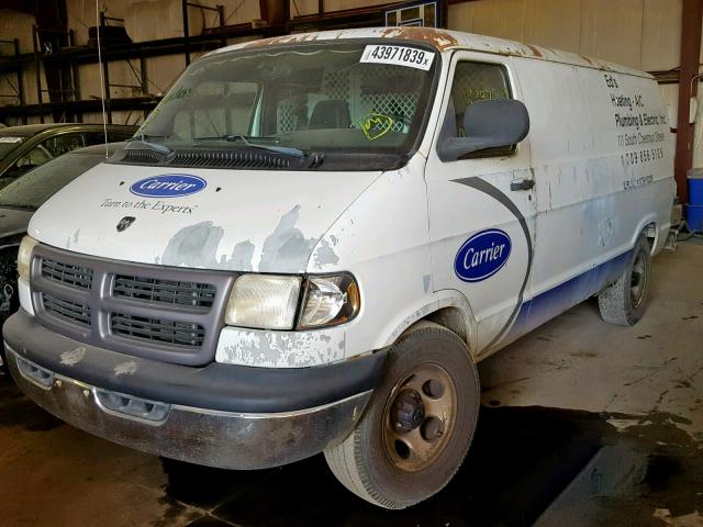 2D7HB11Y43K509363 - 2003 DODGE RAM VAN B1 WHITE photo 2