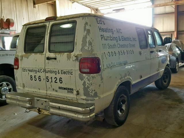 2D7HB11Y43K509363 - 2003 DODGE RAM VAN B1 WHITE photo 4