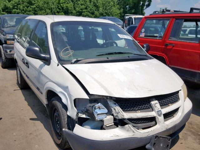 1D4GP25333B236808 - 2003 DODGE CARAVAN SE WHITE photo 1