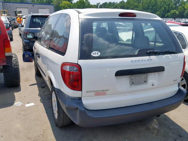 1D4GP25333B236808 - 2003 DODGE CARAVAN SE WHITE photo 3