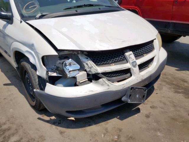 1D4GP25333B236808 - 2003 DODGE CARAVAN SE WHITE photo 9