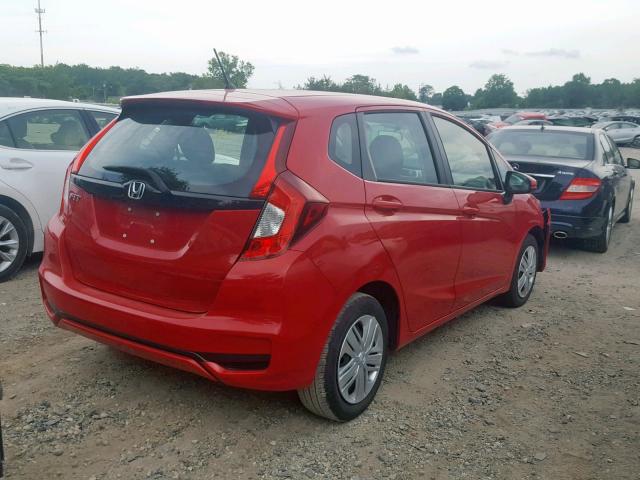 3HGGK5H48JM724578 - 2018 HONDA FIT LX RED photo 4