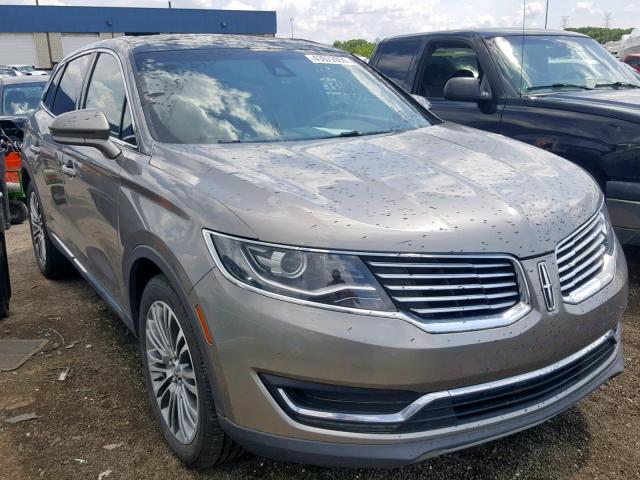 2LMTJ8LR6GBL23044 - 2016 LINCOLN MKX RESERV TAN photo 1