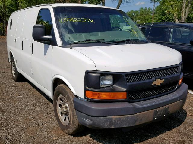 1GCSGAFXXB1158969 - 2011 CHEVROLET EXPRESS G1 WHITE photo 1