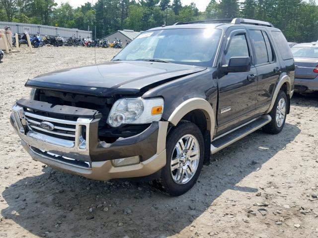 1FMEU74E57UA71430 - 2007 FORD EXPLORER E GRAY photo 2