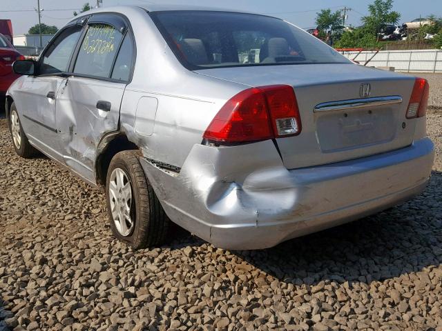 2HGES16163H550150 - 2003 HONDA CIVIC DX SILVER photo 3