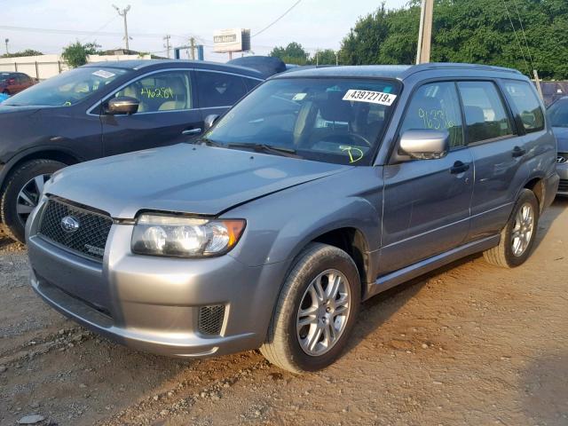 JF1SG66668H727309 - 2008 SUBARU FORESTER S SILVER photo 2