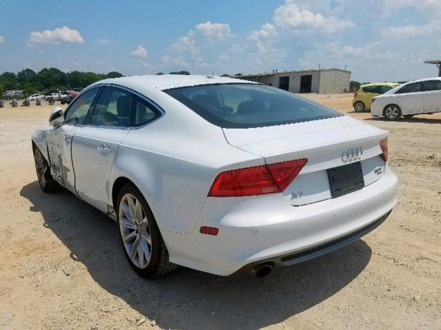 WAU3GAFC9DN047176 - 2013 AUDI A7 PRESTIG WHITE photo 3