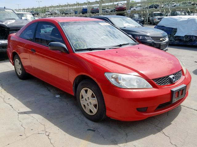 1HGEM22114L068468 - 2004 HONDA CIVIC DX V RED photo 1