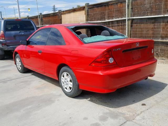 1HGEM22114L068468 - 2004 HONDA CIVIC DX V RED photo 3