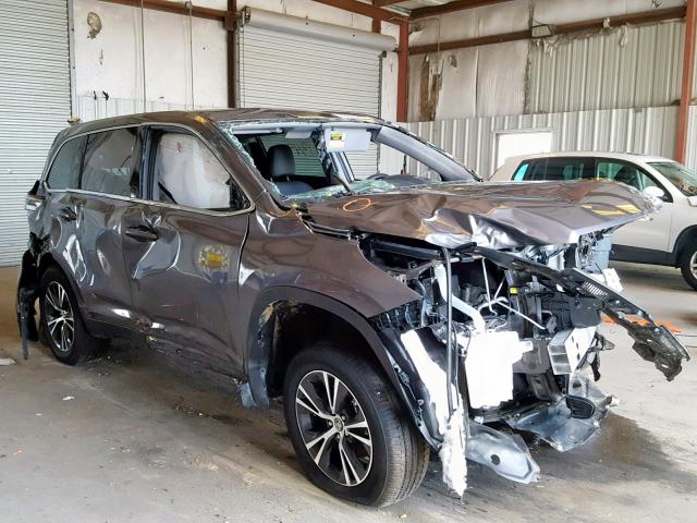 5TDZZRFHXKS324796 - 2019 TOYOTA HIGHLANDER GRAY photo 1