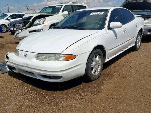 1G3NL52F44C217504 - 2004 OLDSMOBILE ALERO GL WHITE photo 2