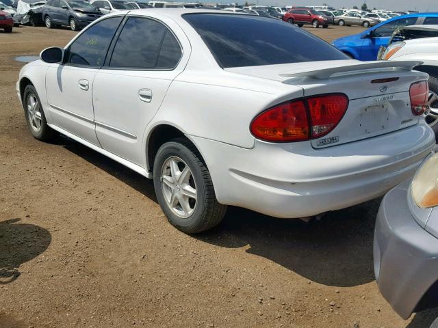 1G3NL52F44C217504 - 2004 OLDSMOBILE ALERO GL WHITE photo 3