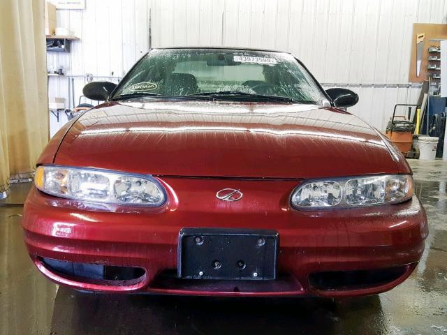 1G3NL52FX3C304824 - 2003 OLDSMOBILE ALERO GL MAROON photo 9