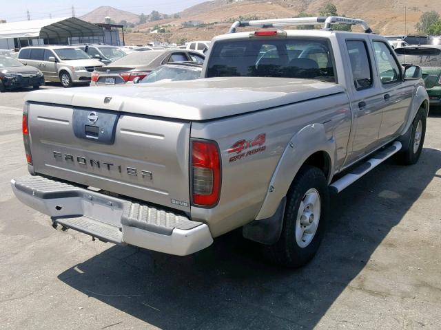 1N6ED29Y52C358532 - 2002 NISSAN FRONTIER C GRAY photo 4