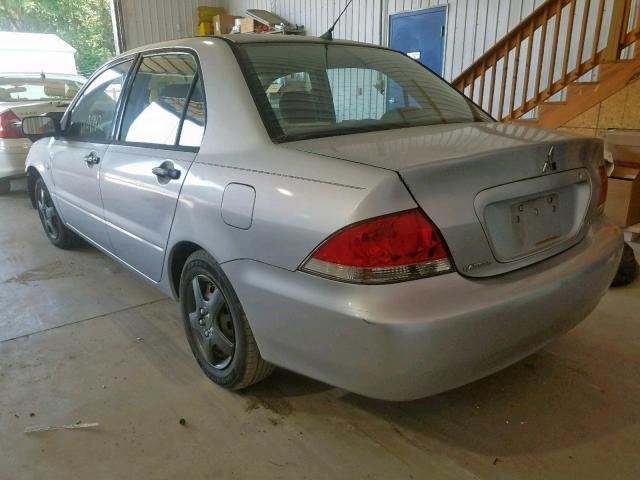 JA3AJ26E84U050240 - 2004 MITSUBISHI LANCER ES SILVER photo 3