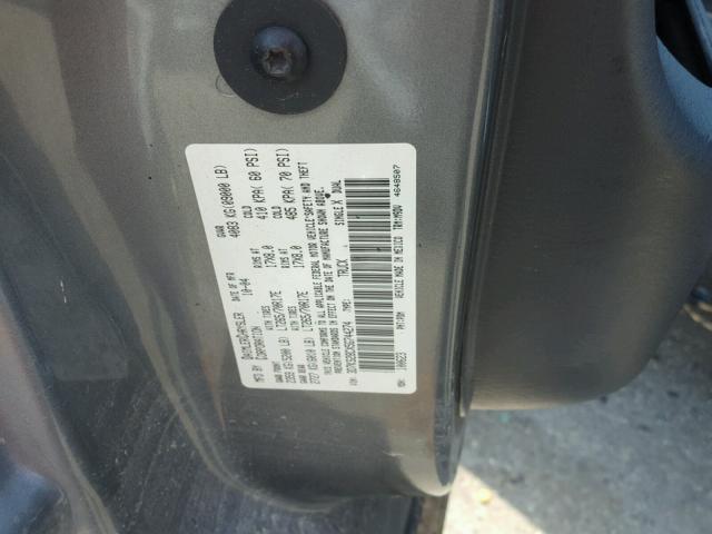 3D7KS28CX5G744274 - 2005 DODGE RAM 2500 S ნაცრისფერი ფოტო 10