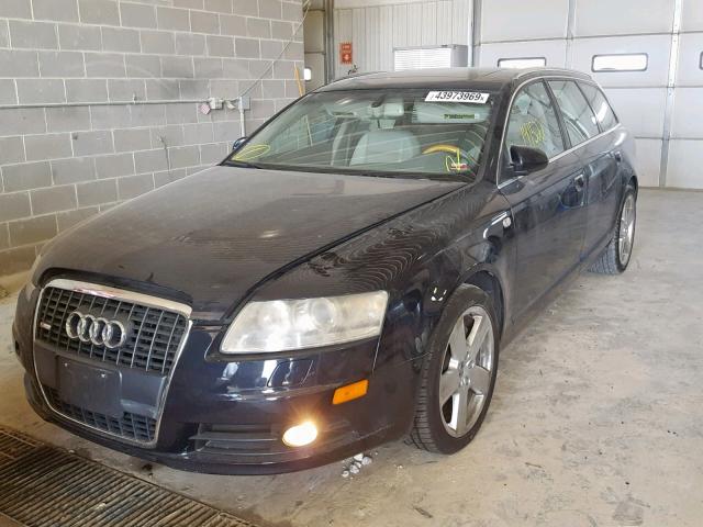 WAUKH94F68N045962 - 2008 AUDI A6 AVANT Q BLUE photo 2