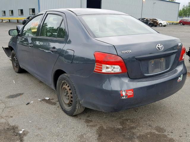 JTDBT923271004275 - 2007 TOYOTA YARIS GRAY photo 3