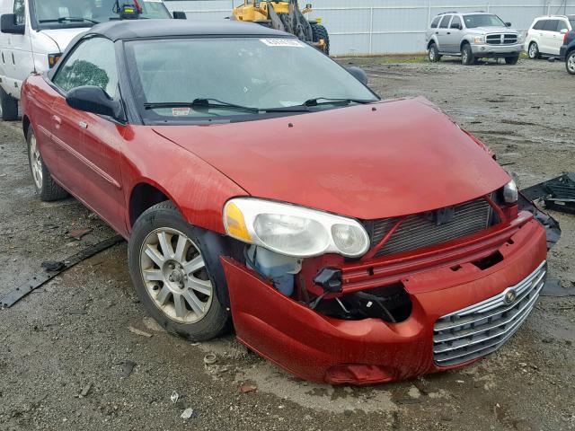 1C3EL75R66N258990 - 2006 CHRYSLER SEBRING GT RED photo 1