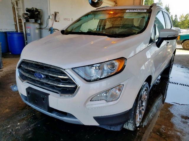 MAJ6P1WL6JC204546 - 2018 FORD ECOSPORT T WHITE photo 2