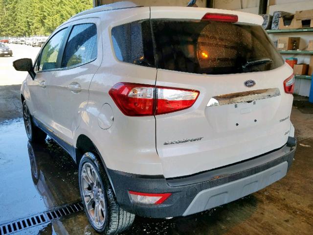 MAJ6P1WL6JC204546 - 2018 FORD ECOSPORT T WHITE photo 3