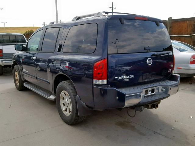 5N1AA08B56N708789 - 2006 NISSAN ARMADA SE BLUE photo 3