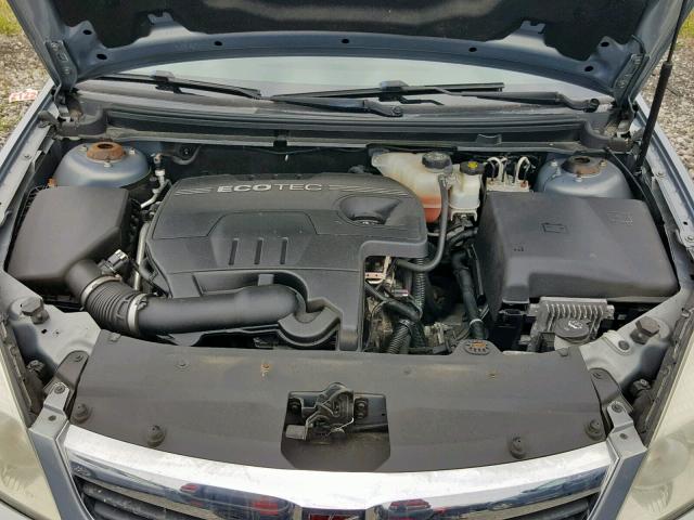 1G8ZS57B08F274226 - 2008 SATURN AURA XE GRAY photo 7