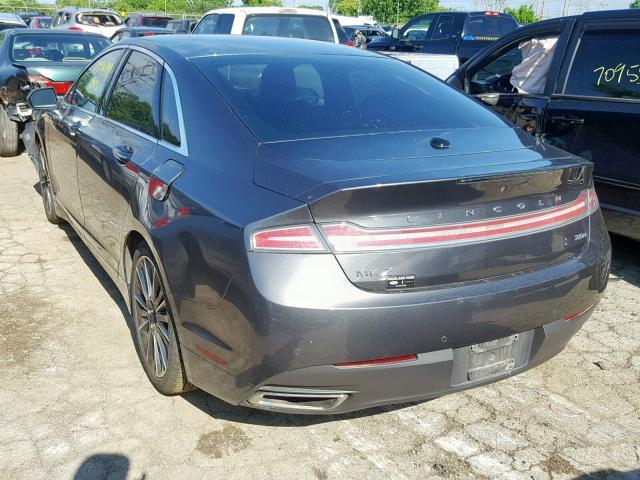 3LN6L2LU1FR607816 - 2015 LINCOLN MKZ HYBRID GRAY photo 3