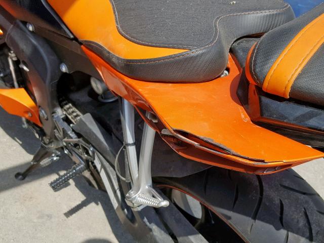 JYARJ16E79A018317 - 2009 YAMAHA YZFR6 ORANGE photo 9