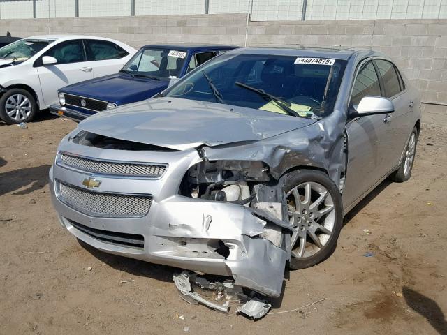1G1ZE5E78BF141726 - 2011 CHEVROLET MALIBU LTZ ვერცხლისფერი ფოტო 2