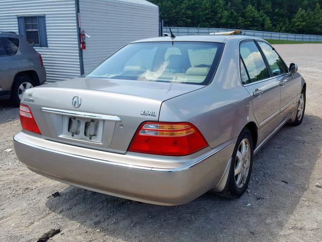 JH4KA96642C011668 - 2002 ACURA 3.5RL TAN photo 4