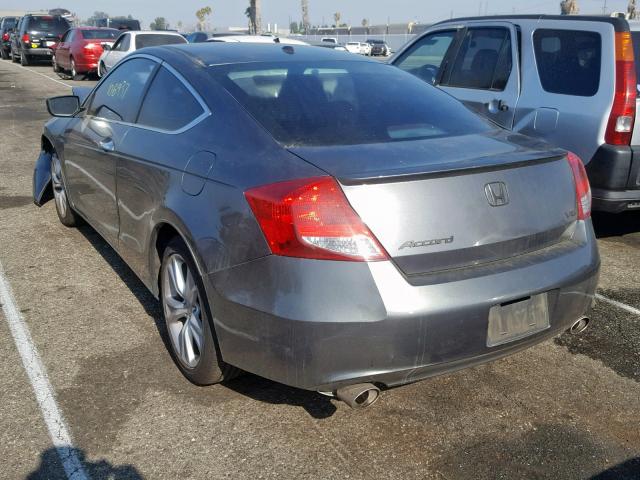 1HGCS2B82BA002336 - 2011 HONDA ACCORD EXL GRAY photo 3