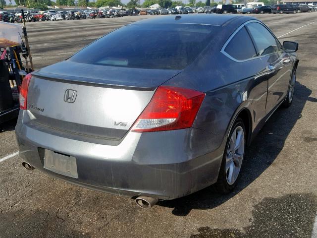 1HGCS2B82BA002336 - 2011 HONDA ACCORD EXL GRAY photo 4