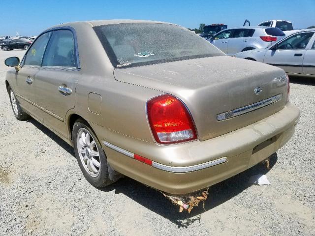 KMHFU45E22A183047 - 2002 HYUNDAI XG 350 GOLD photo 3