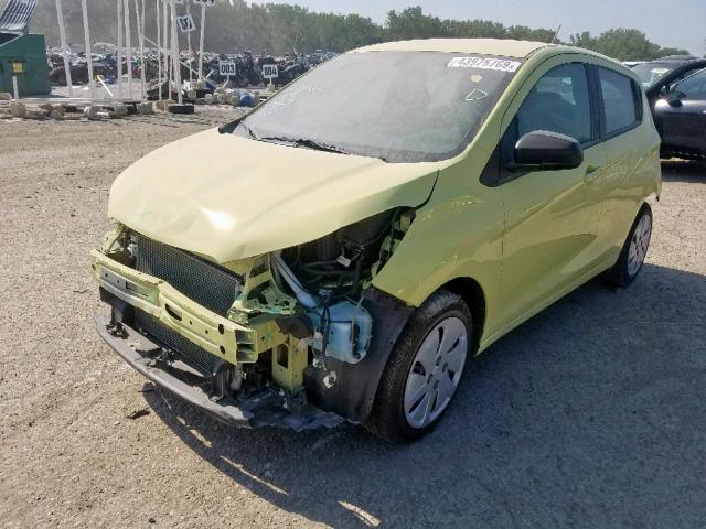 KL8CB6SA8HC831264 - 2017 CHEVROLET SPARK LS YELLOW photo 2