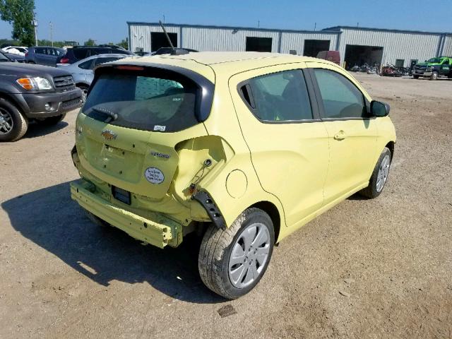 KL8CB6SA8HC831264 - 2017 CHEVROLET SPARK LS YELLOW photo 4