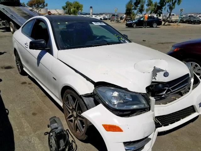 WDDGJ4HB7DF951796 - 2013 MERCEDES-BENZ C 250 WHITE photo 1