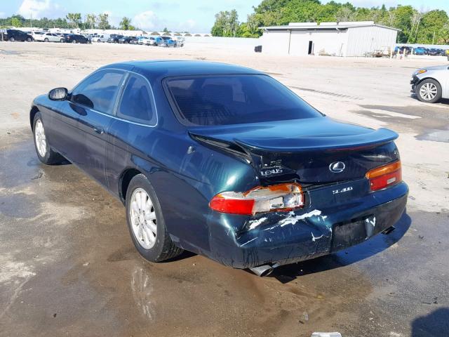 JT8UZ30CXR0039287 - 1994 LEXUS SC 400 GREEN photo 3