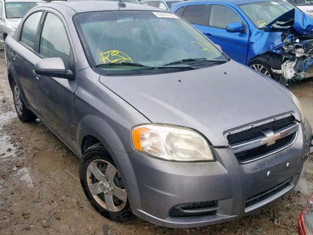 KL1TD5DE9AB133115 - 2010 CHEVROLET AVEO LS GRAY photo 1