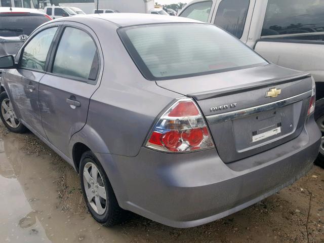 KL1TD5DE9AB133115 - 2010 CHEVROLET AVEO LS GRAY photo 3