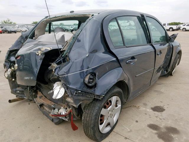 1G1AL58F287325715 - 2008 CHEVROLET COBALT LT BLUE photo 4