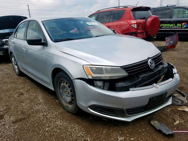 3VW2K7AJ3CM402144 - 2012 VOLKSWAGEN JETTA BASE SILVER photo 1