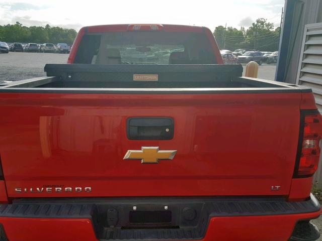 3GCUKREC0HG425714 - 2017 CHEVROLET SILVERADO RED photo 9