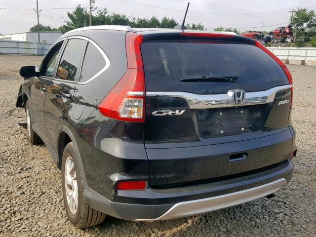 2HKRM4H79FH659789 - 2015 HONDA CR-V EXL BLACK photo 3