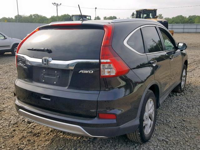 2HKRM4H79FH659789 - 2015 HONDA CR-V EXL BLACK photo 4