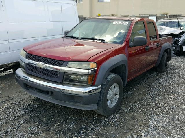 1GCDT136158133261 - 2005 CHEVROLET COLORADO RED photo 2