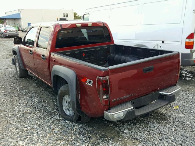 1GCDT136158133261 - 2005 CHEVROLET COLORADO RED photo 3